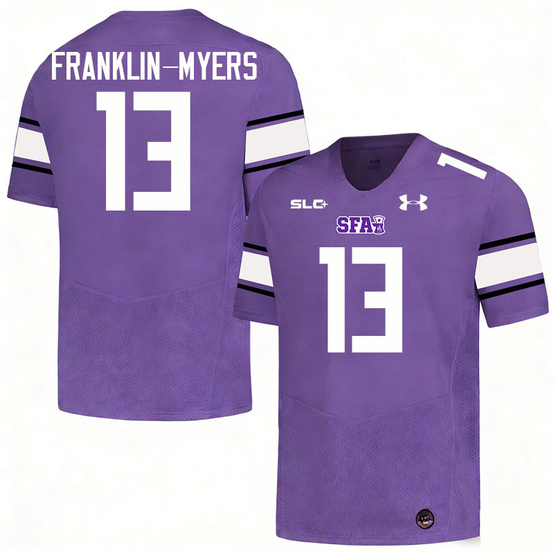 Stephen F. Austin Lumberjacks #13 John Franklin-Myers College Football Jerseys,Uniforms-Purple